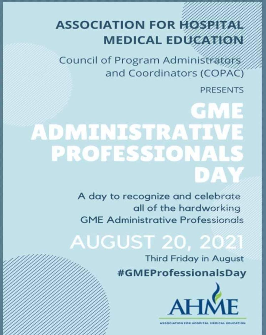 GME Administrative Professionals Day ARCOS